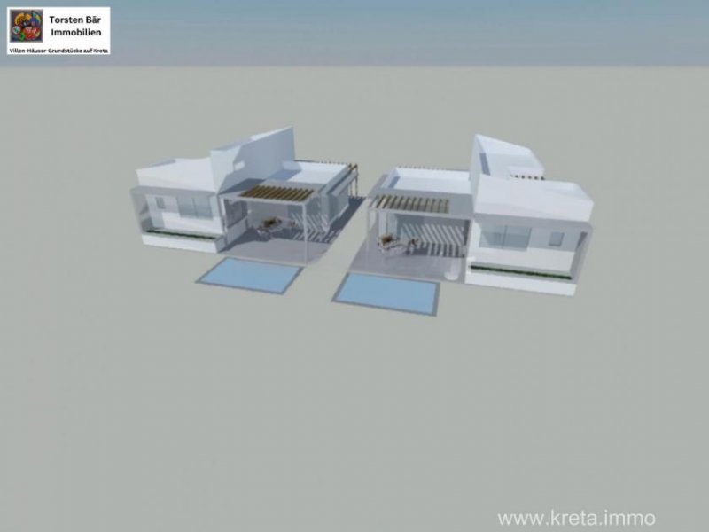 Klima Kreta, Klima Villenprojekt 90m² Wfl. unverbaubarer Meerblick, Pool Haus kaufen